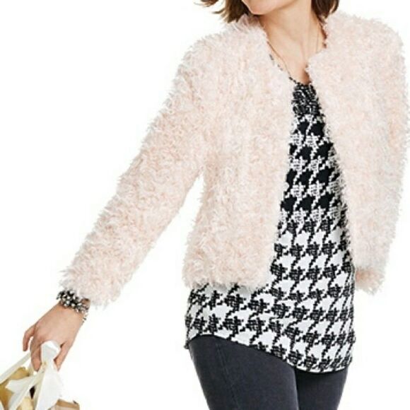 CAbi Broken Checkered Top Black White Sleeveless Small - Picture 3 of 4